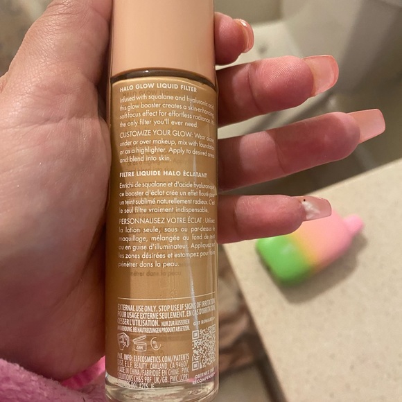 ELF HALO GLOW LIQUID FILTER FAIR/LIGHT UNOPENED - Picture 5 of 6